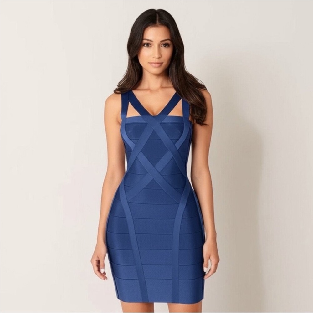Herve Leger Strappy Bandage Mini Dress Size Small NWT